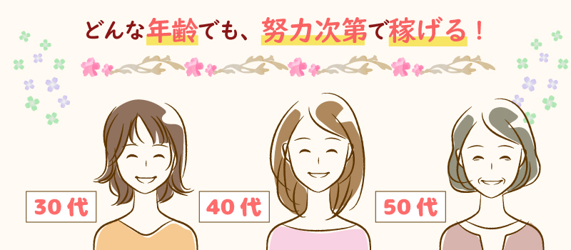 働ける年齢の幅が非常に広い